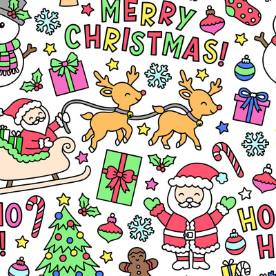 Colorable Two-Piece Pajama Set | Christmas Morning