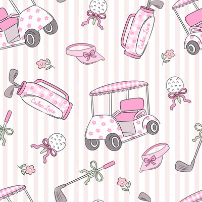 Two-Piece Bamboo Pajama Set | Caddie Crew Pink