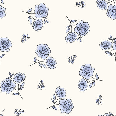 Sapphire Garden Ruffle Zipper Footie