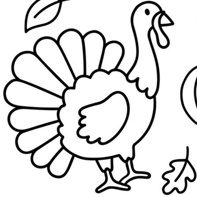 Personalized Giant Coloring Banner | Thanksgiving