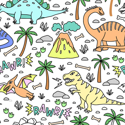 Coloring Book & Gellypop™ Crayon Set | Jurassic Playground
