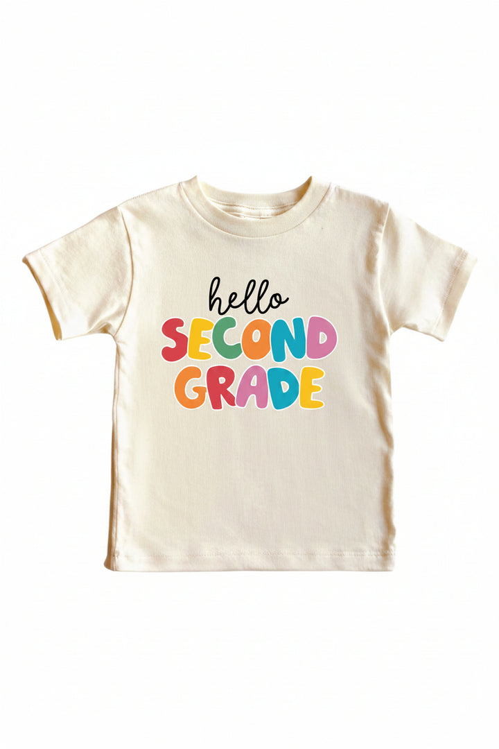 hello second grade graphic tee 