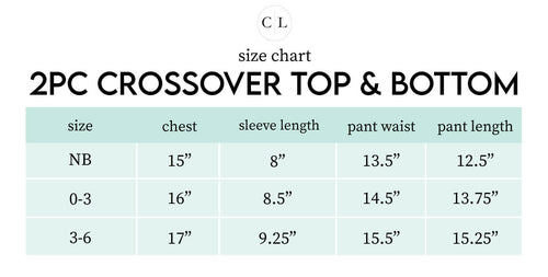 Sizing chart