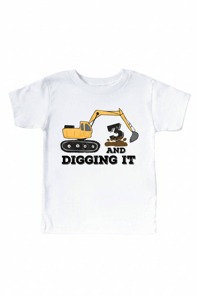 construction graphic tee for kids 