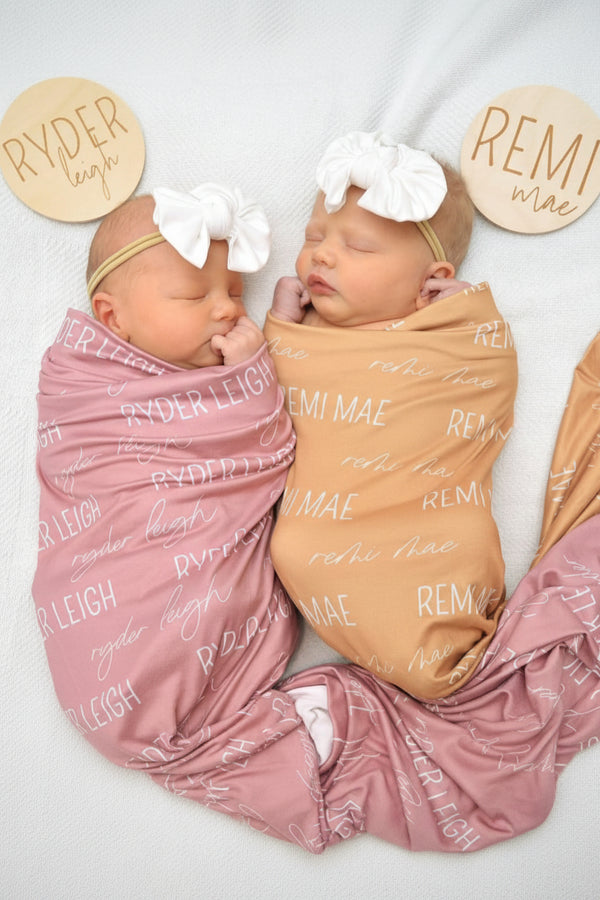 Personalized Baby Name Swaddle Blanket