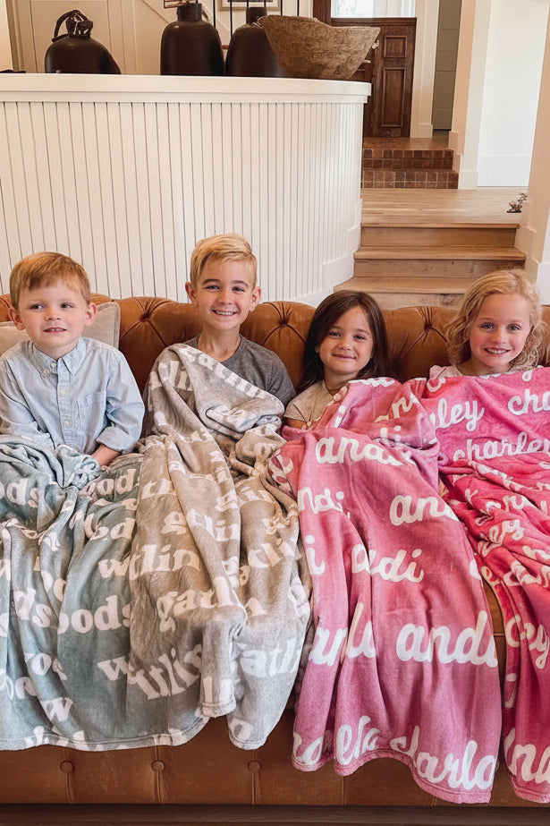 candy apple personalized color blanket 