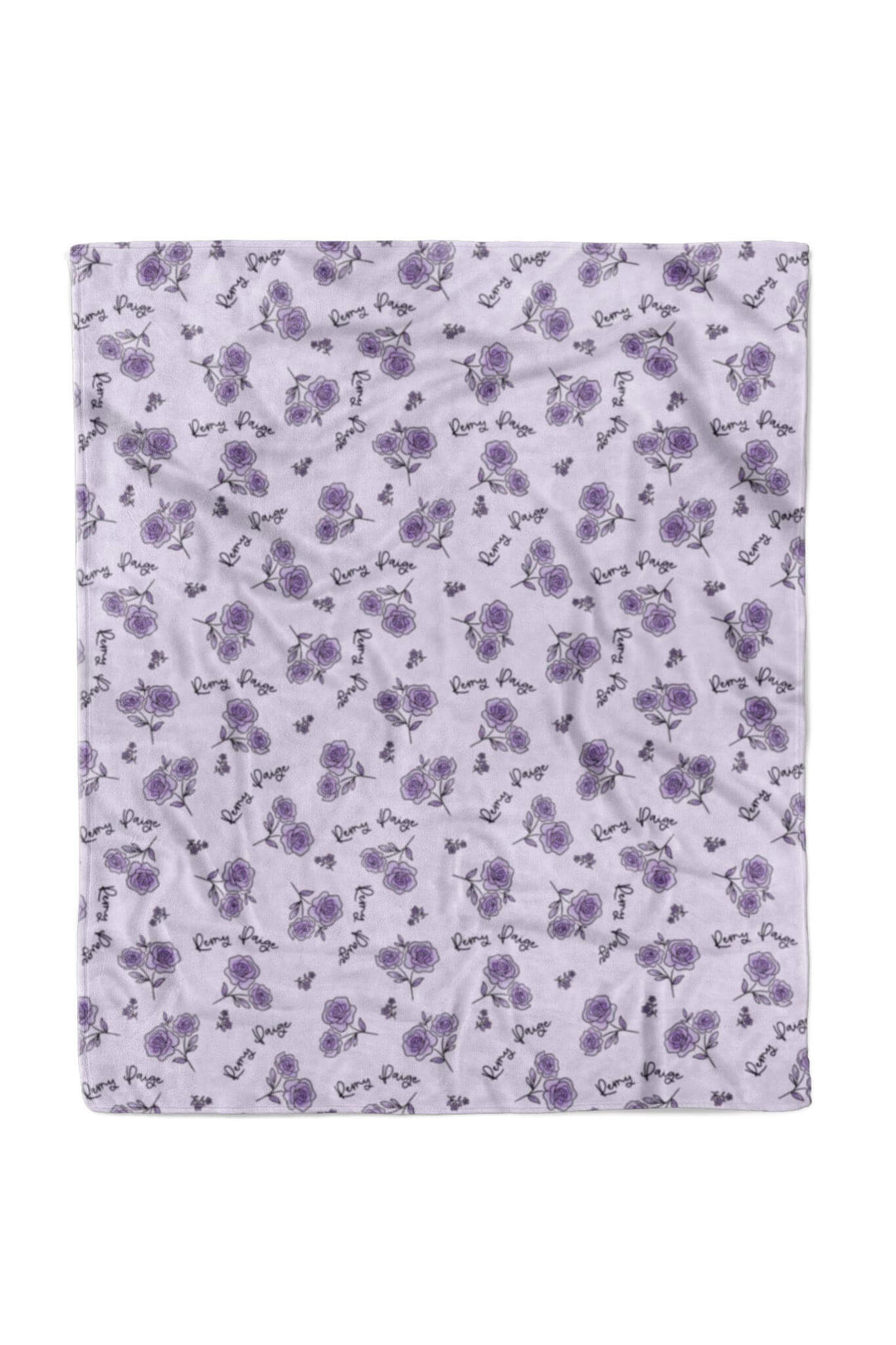 caden lane amethyst garden purple floral baby blanket