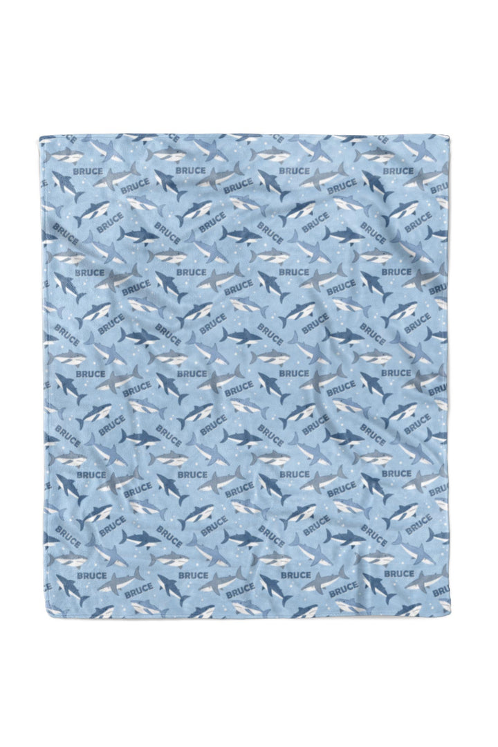 personalized fin friends blanket for kids