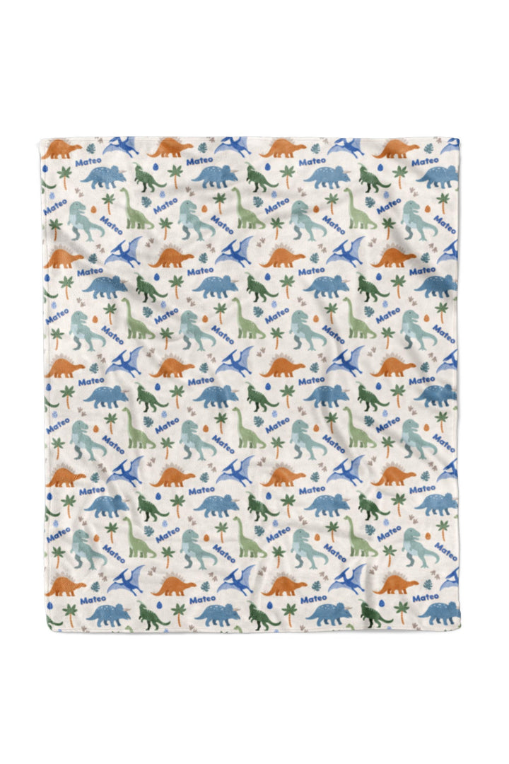 50 x 60 neutral personalized blanket for boys