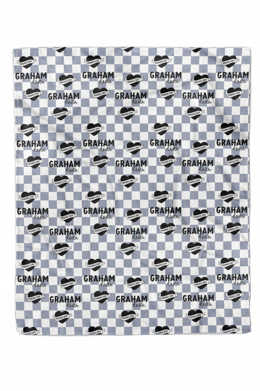 personalized blanket for boys mama's boy 