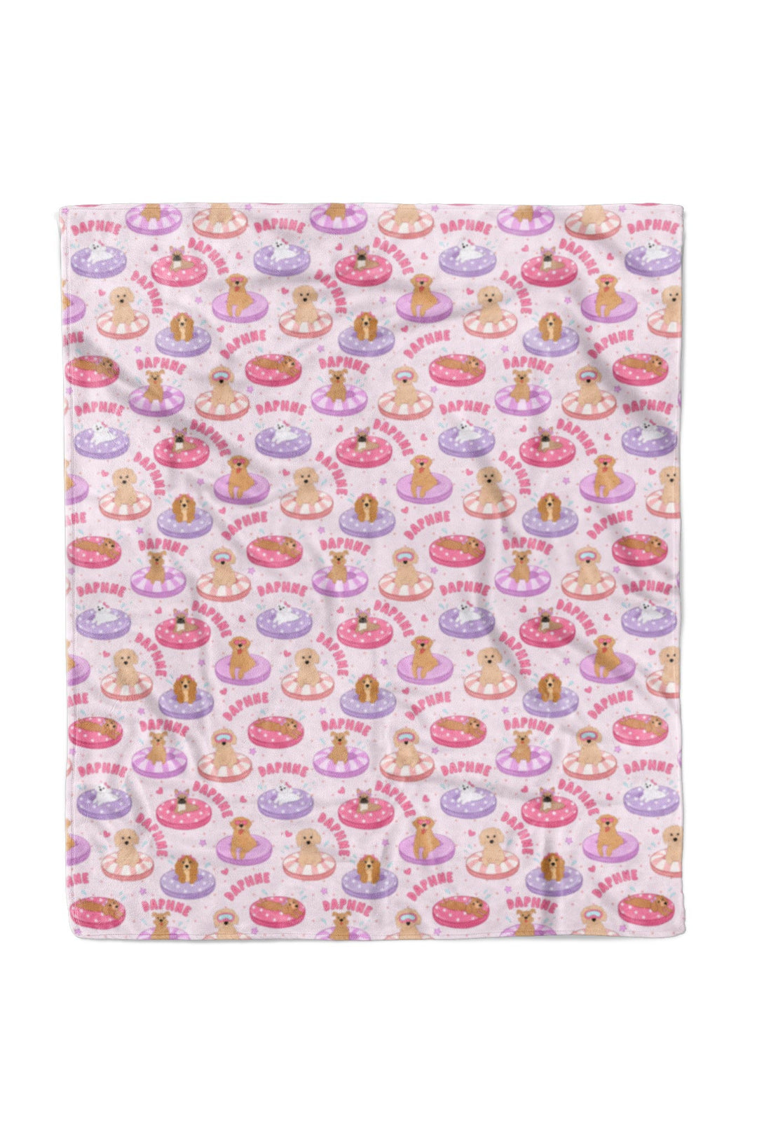 summer dog print kids blanket for babies