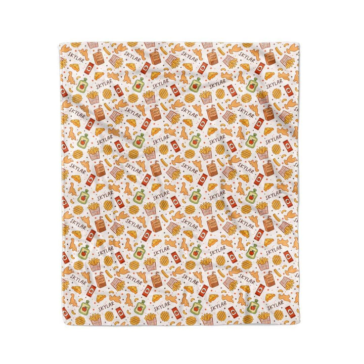 50 x 60 personalized blanket for kids tiny bites 