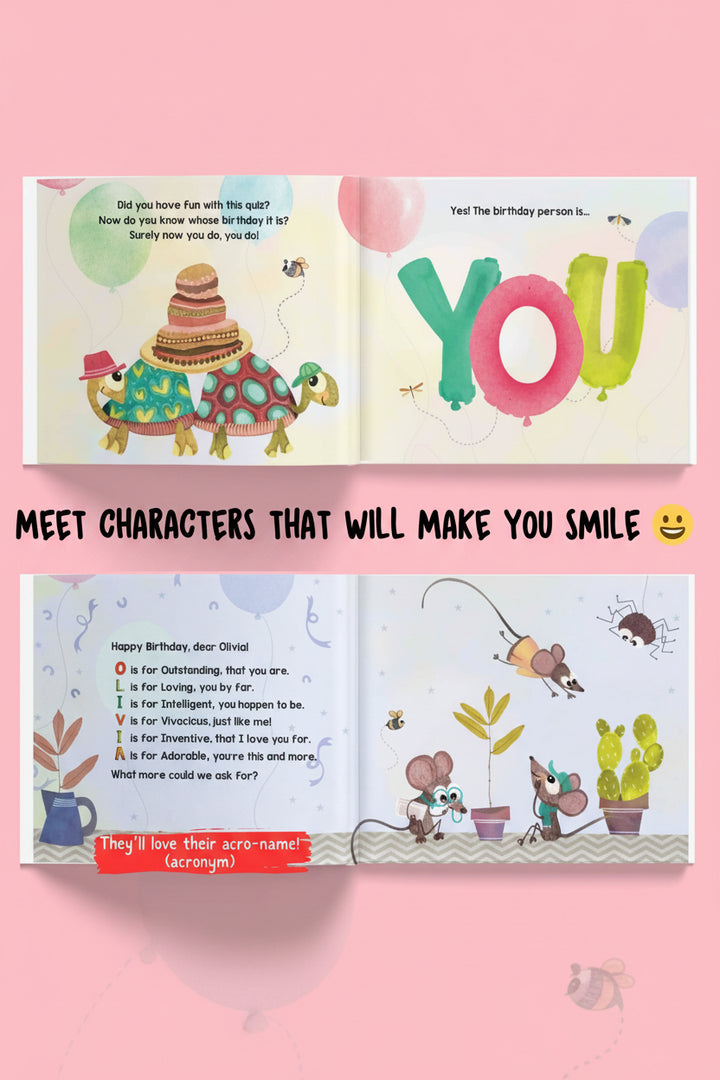 kids personalized birthday quiz book