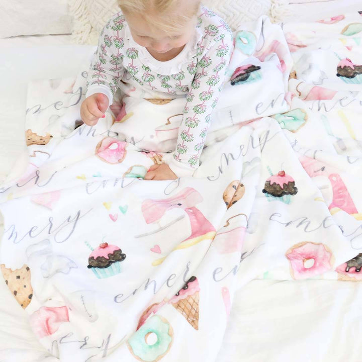 bakery personalized blanket donuts 