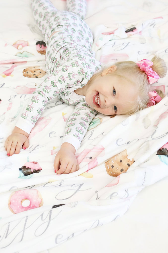 Bella's Bake Shop Personalized Toddler Blanket