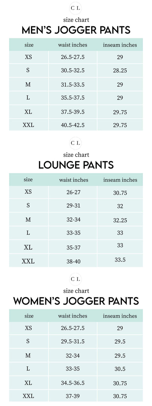 Sizing chart