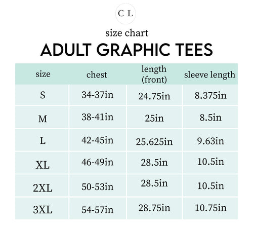 Sizing chart