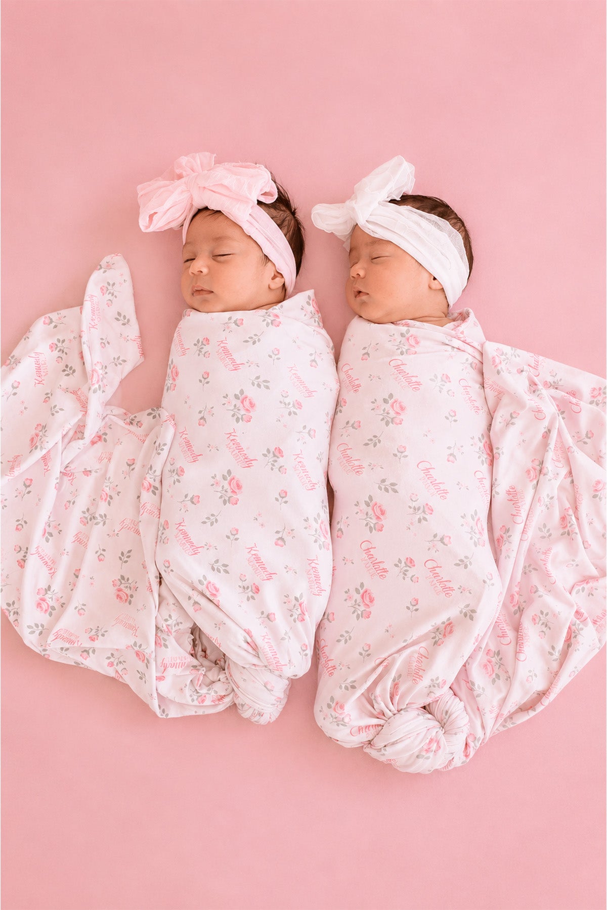 Personalized Swaddle Blanket | Rose Garden