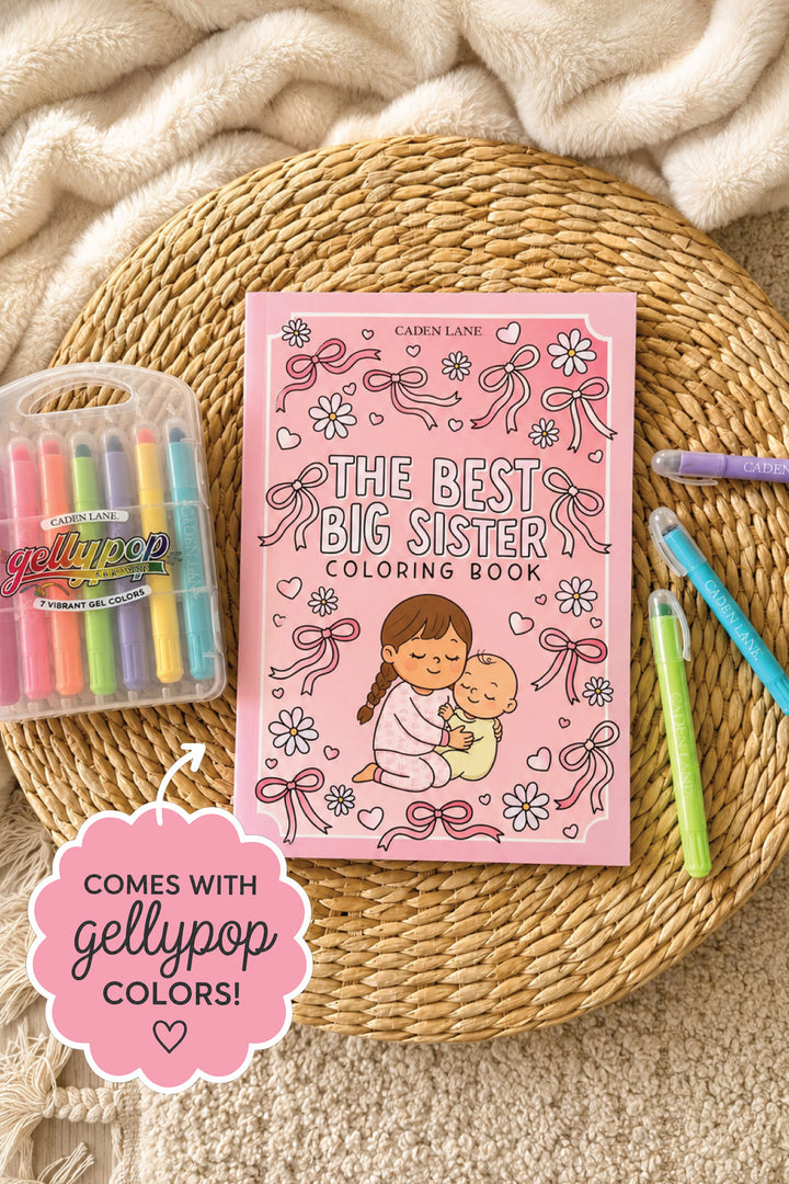 Big Sister Coloring Book & Gellypop Crayon Set