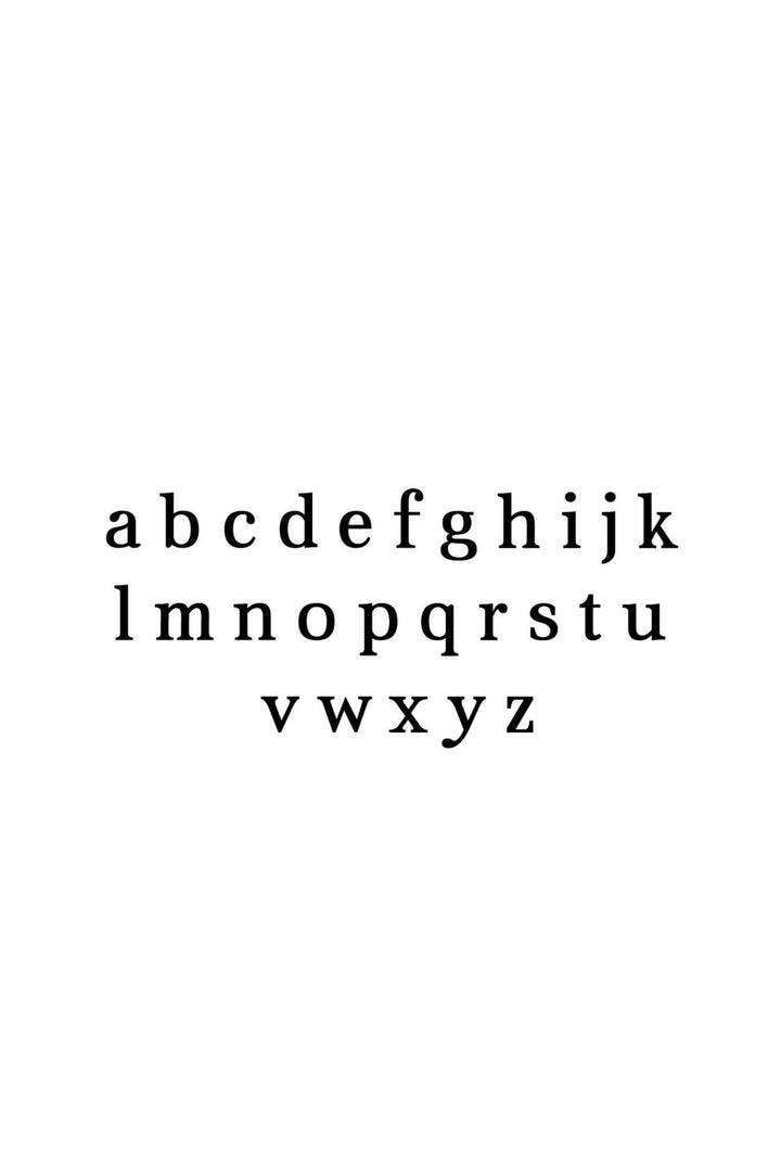 aver lowercase font 