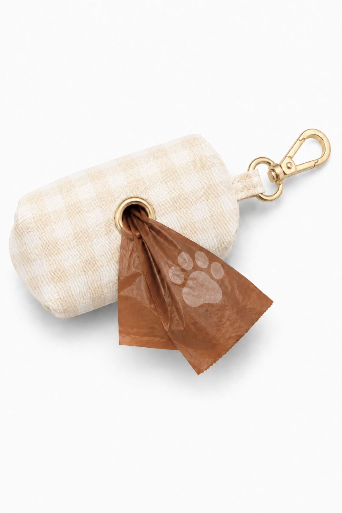 Dog Waste Bag Holder |  Snickerdoodle Gingham