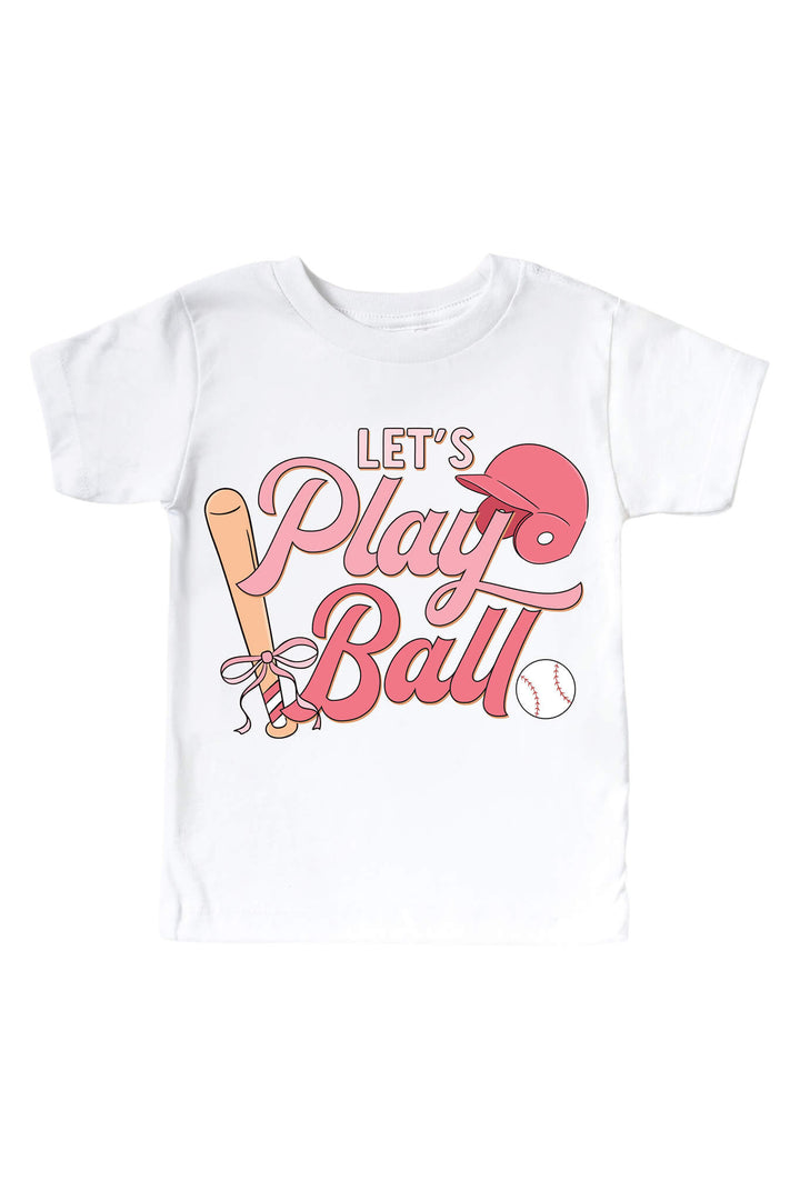 let's play ball graphic tee 