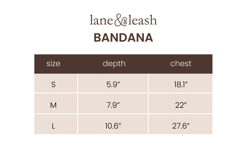 Sizing chart