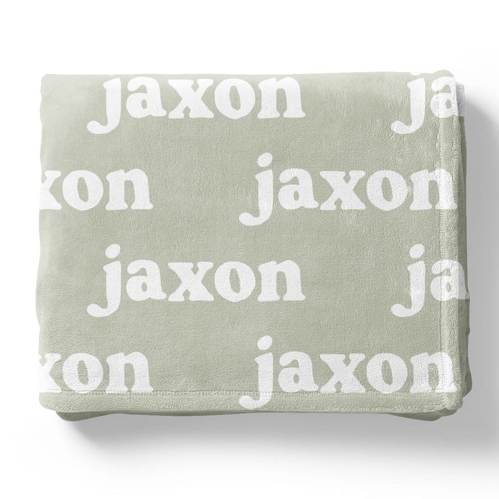 Personalized Color Blanket | Basil