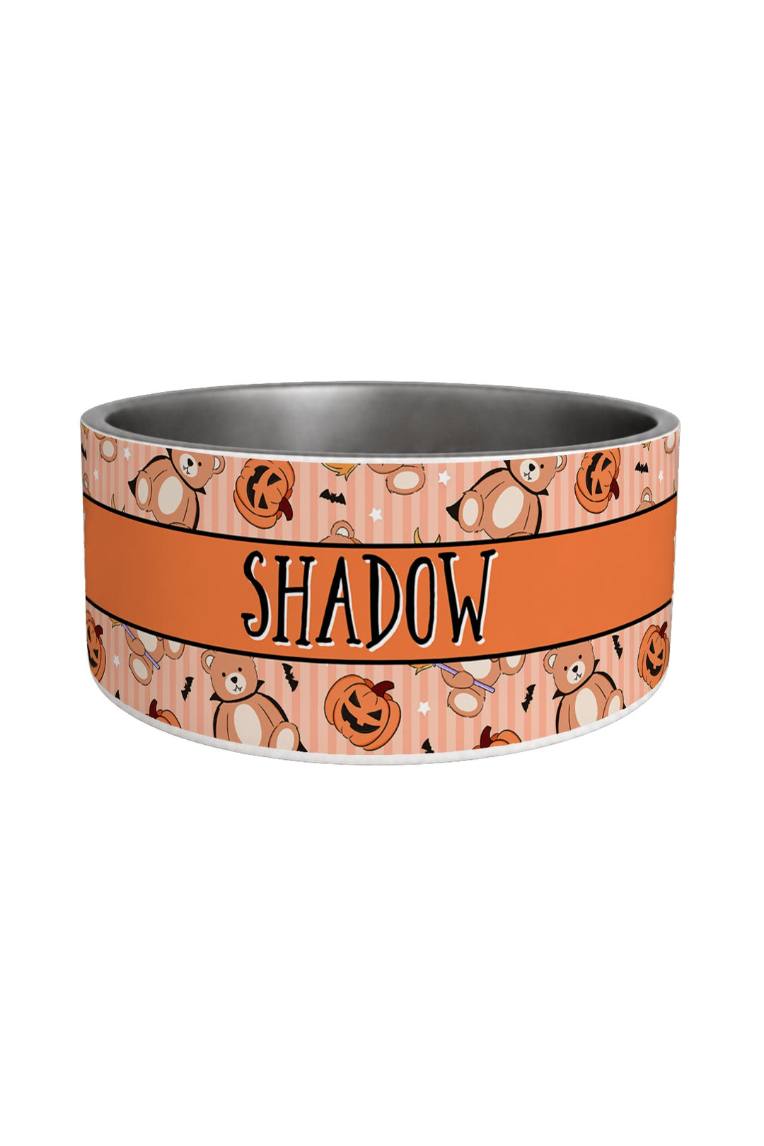lane & leash beary scary personalized pet bowl