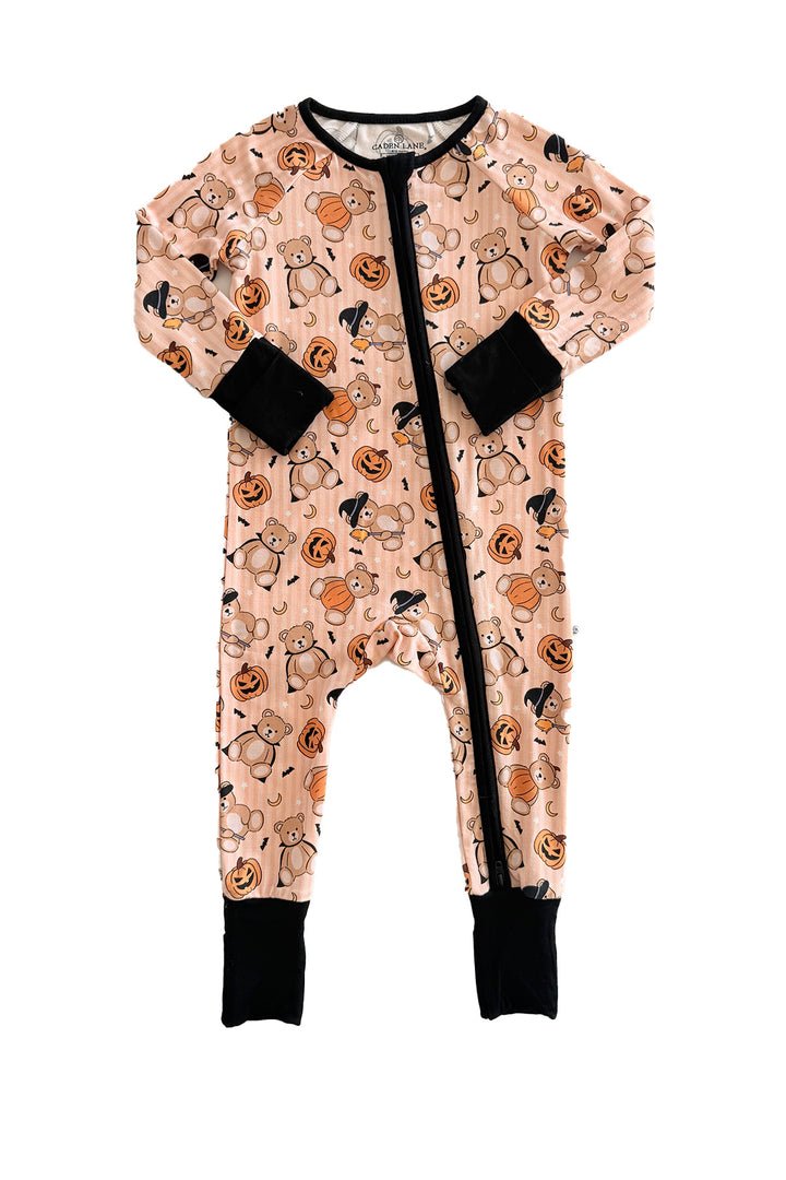 beary scary bamboo viscose romper
