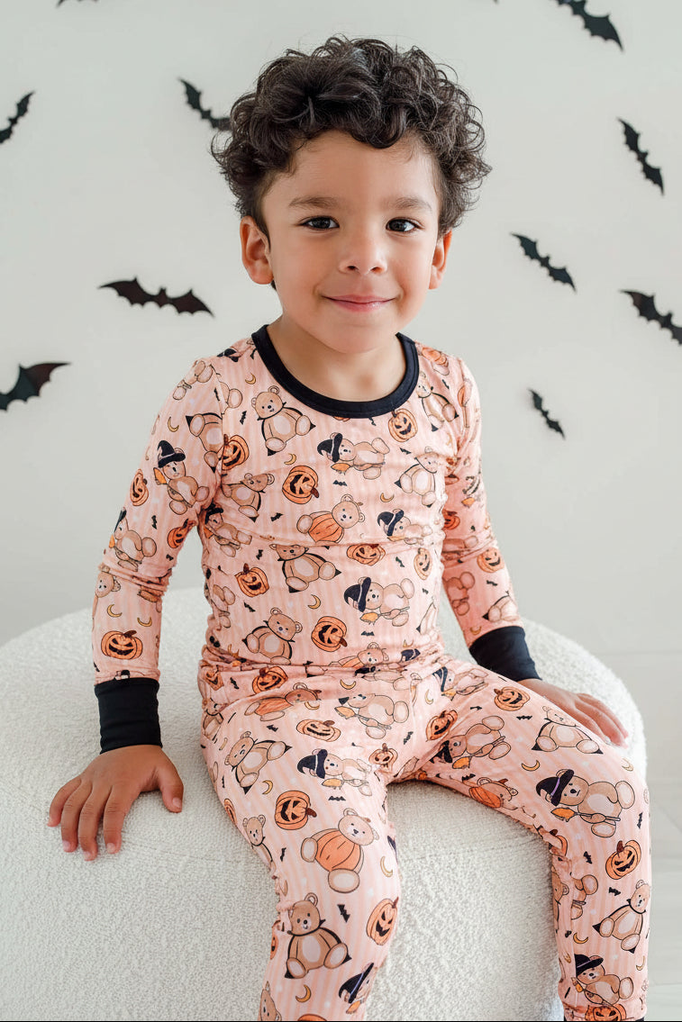 Halloween Two-Piece Bamboo Pajama Set | Beary Scary