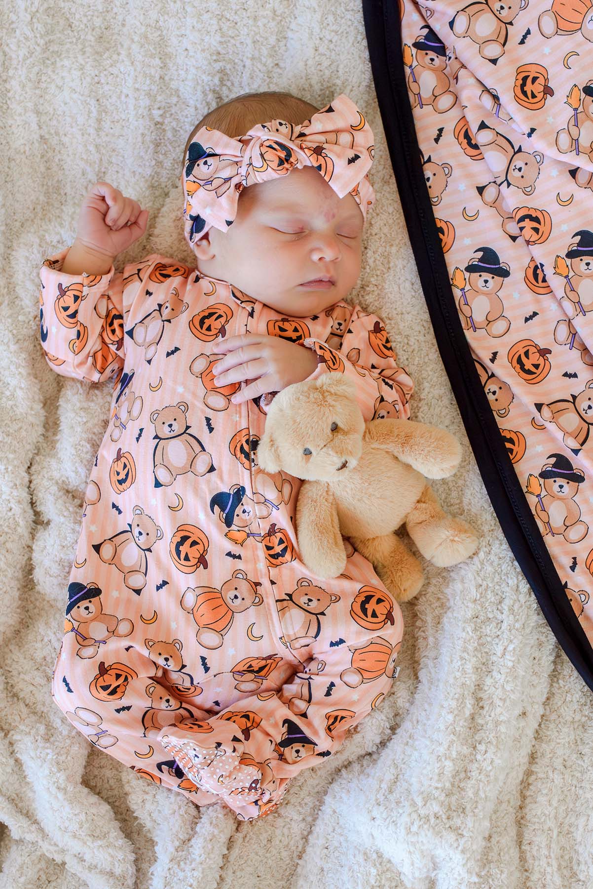 Halloween Bamboo Zipper Footie | Beary Scary