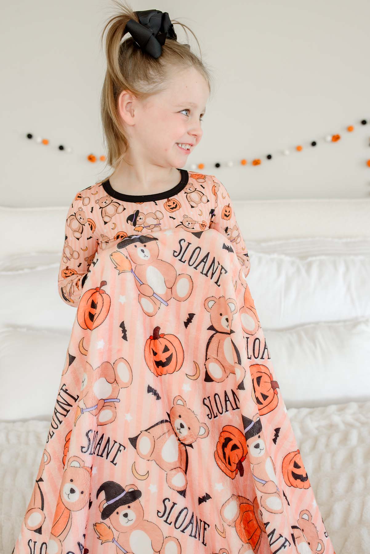Personalized Kids' Halloween Blanket | Beary Scary