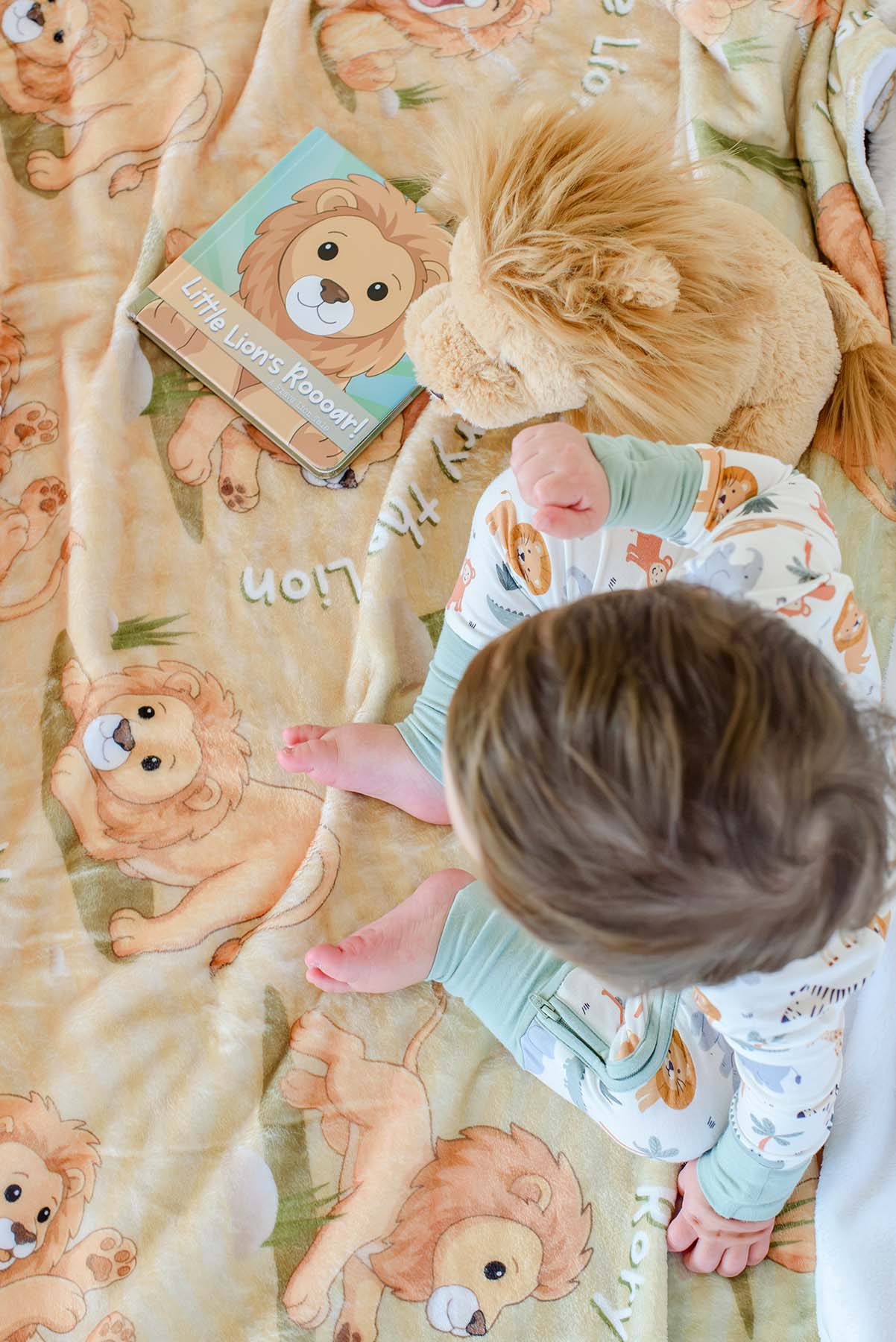 Cuddle Plush Friends™ Personalized Kids' Blanket |  Rory Lion