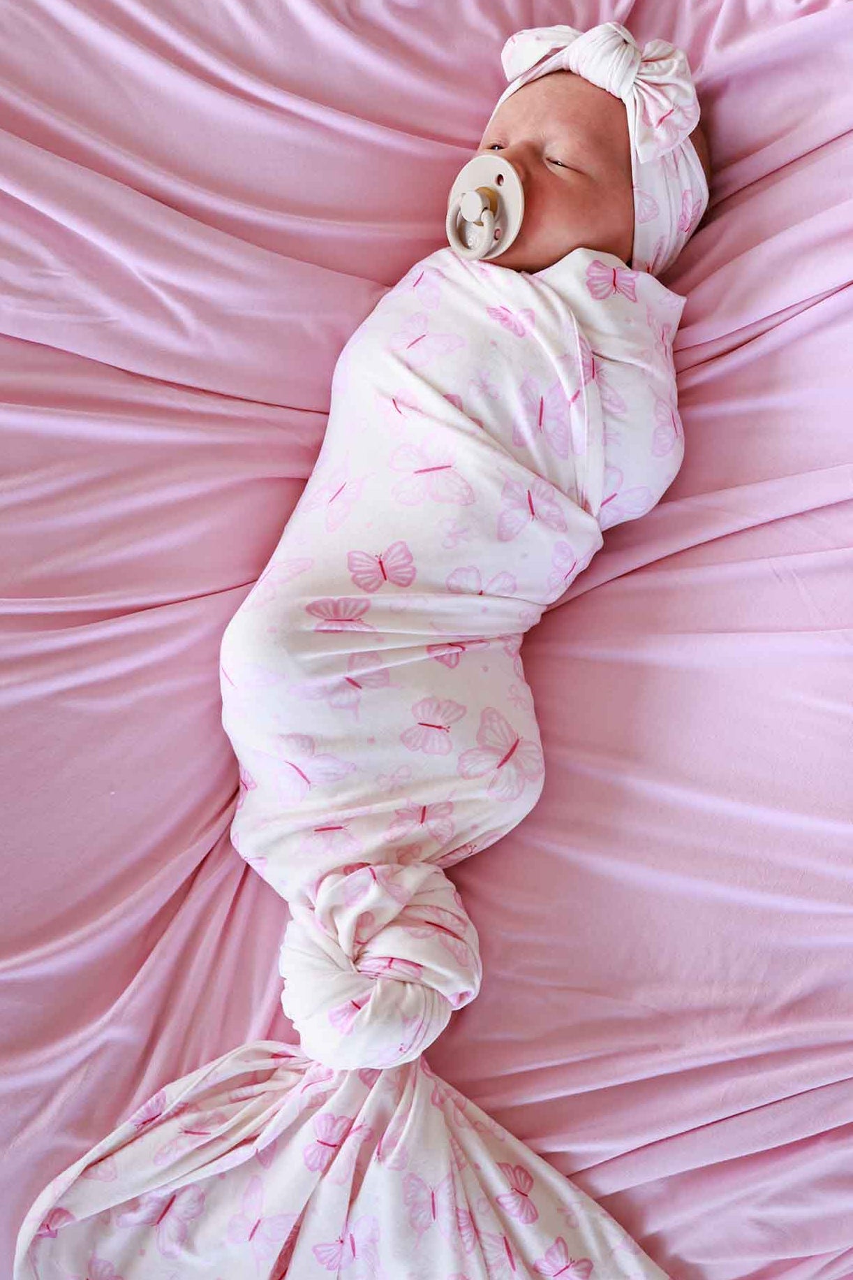 Oversized Swaddle Blanket | Blooming Butterflies