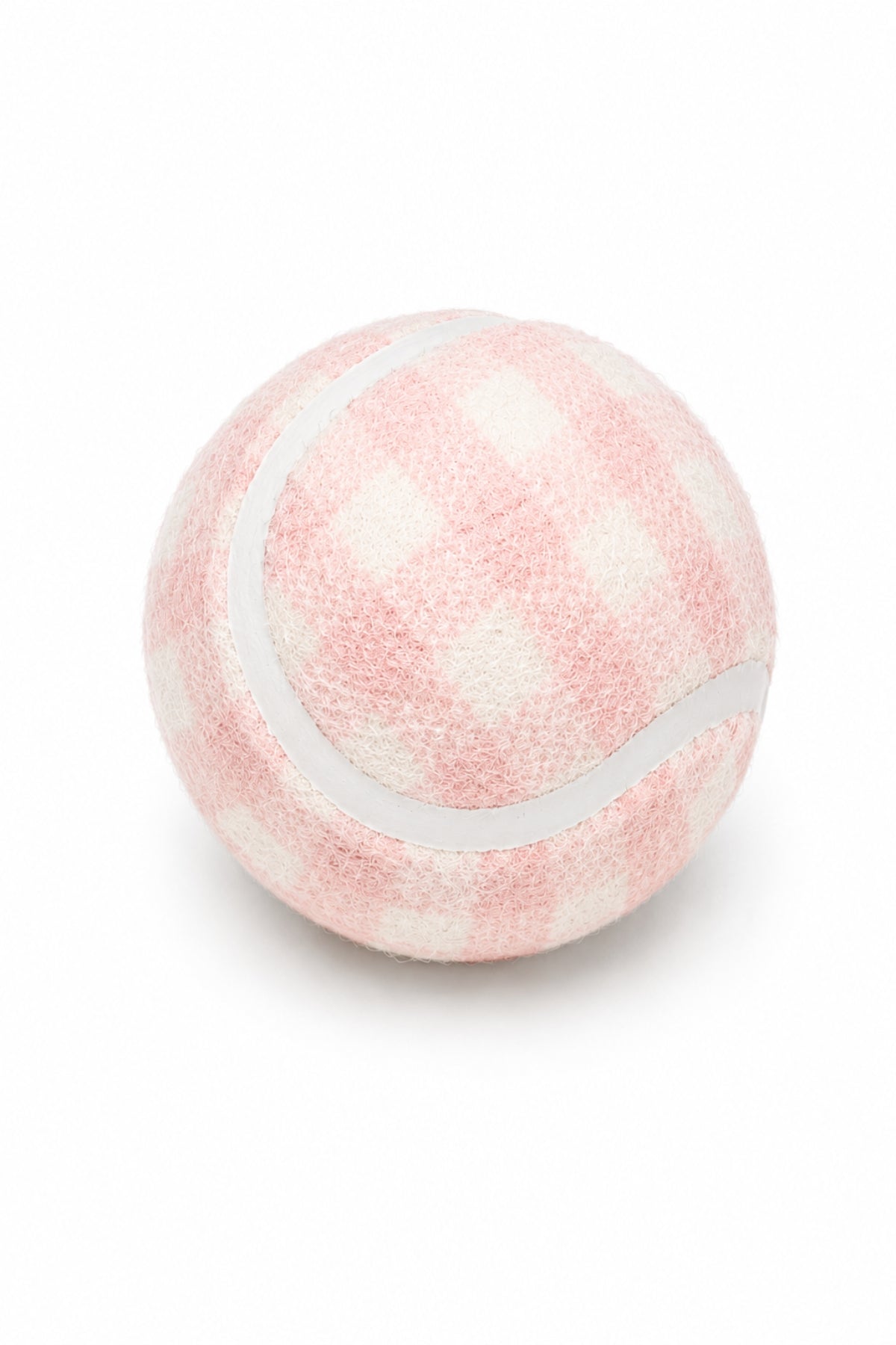 Dog Tennis Ball Toy | Blush Gingham