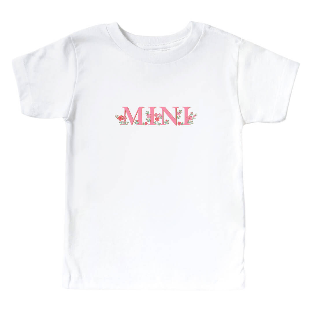 mini floral graphic tee for girls 