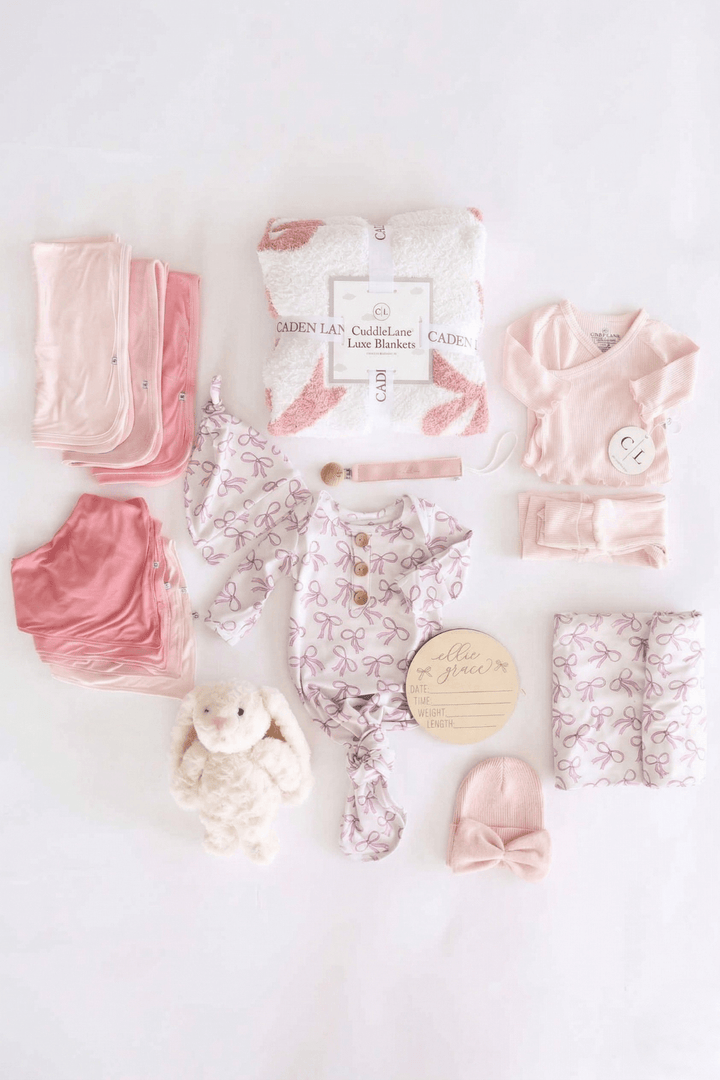 Premium - bow baby shower gift box bundle 