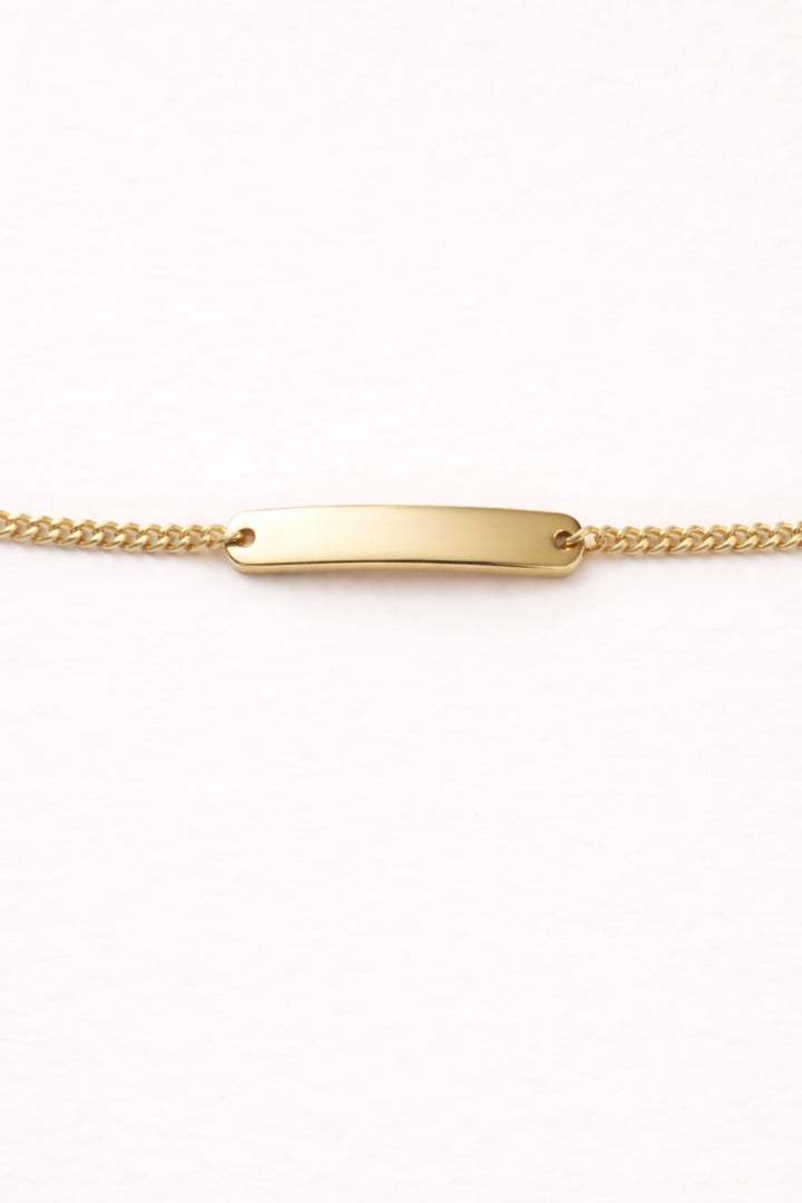 gold bar bracelet