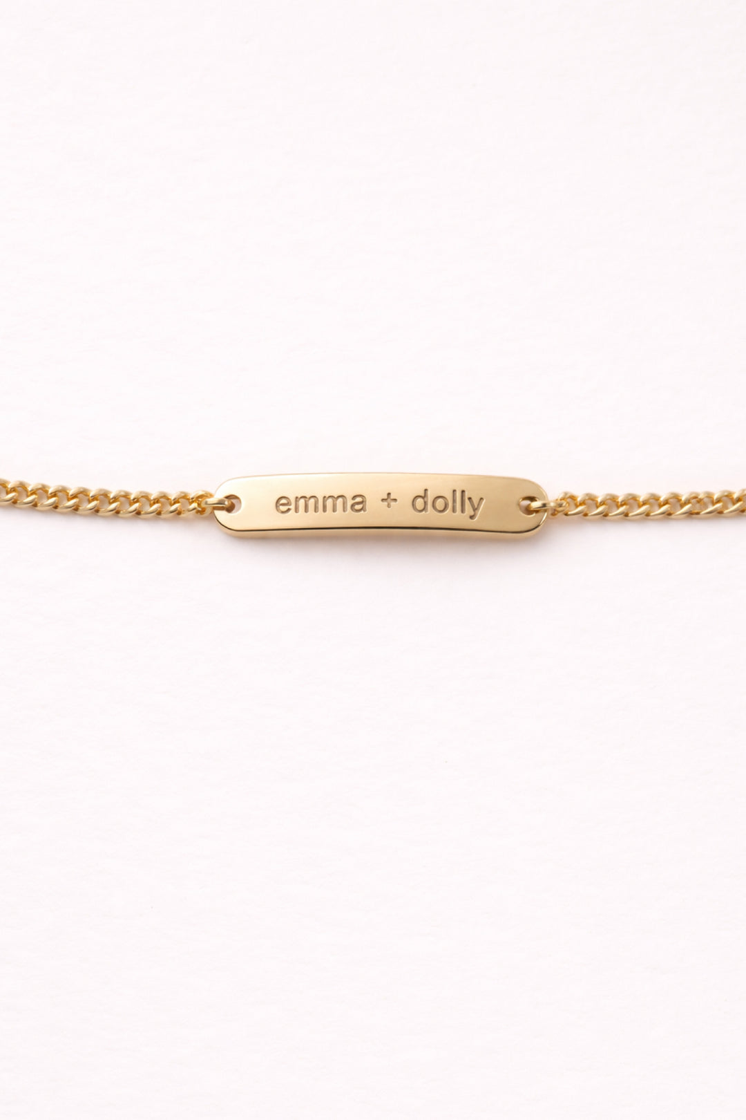 engraved bar bracelet