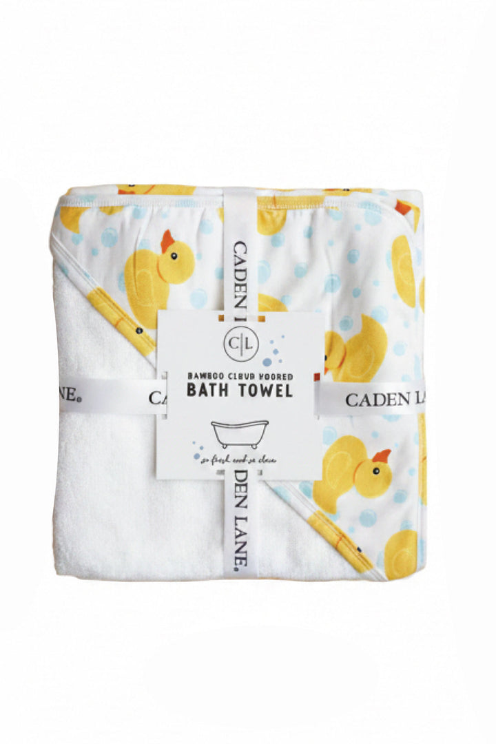 baby rubber duck hooded towel