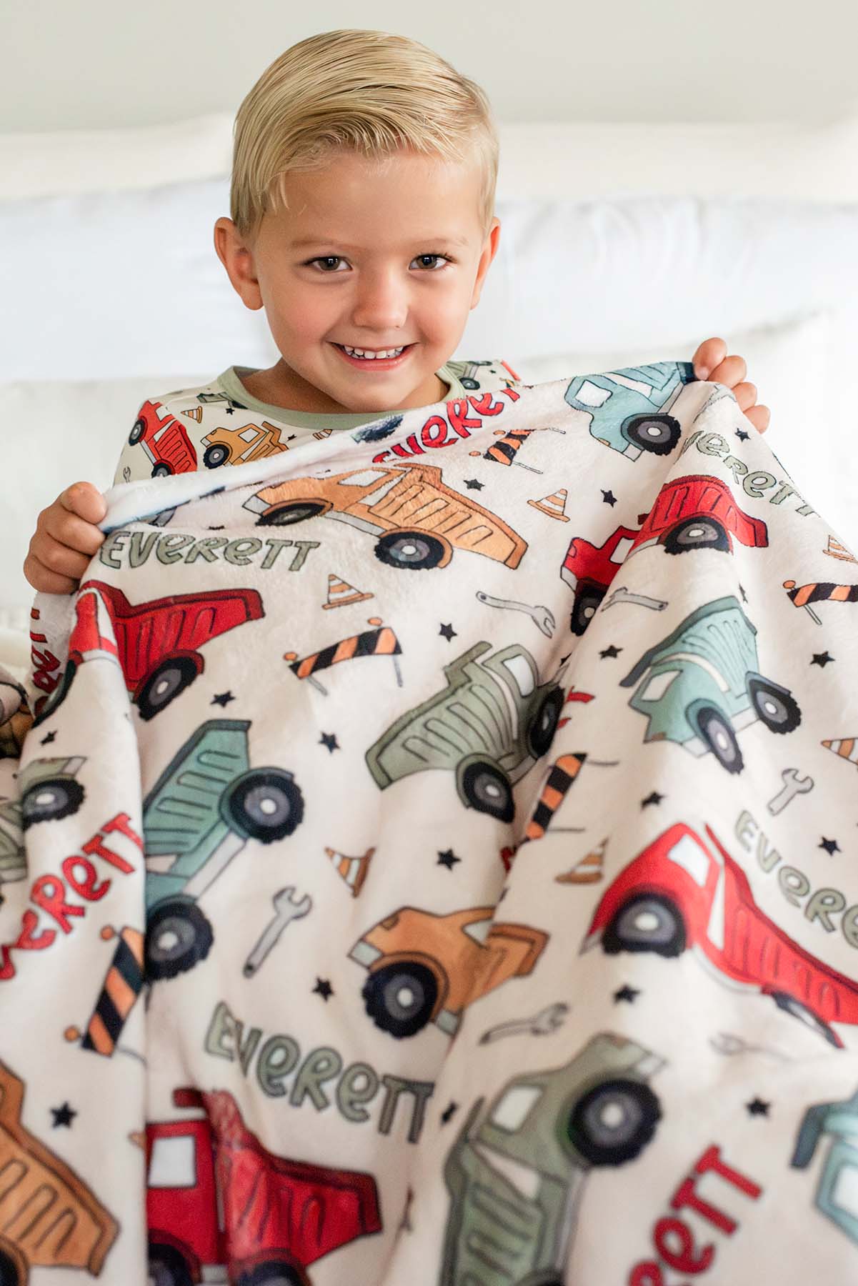 Personalized Kids' Blanket |  Busy Builder