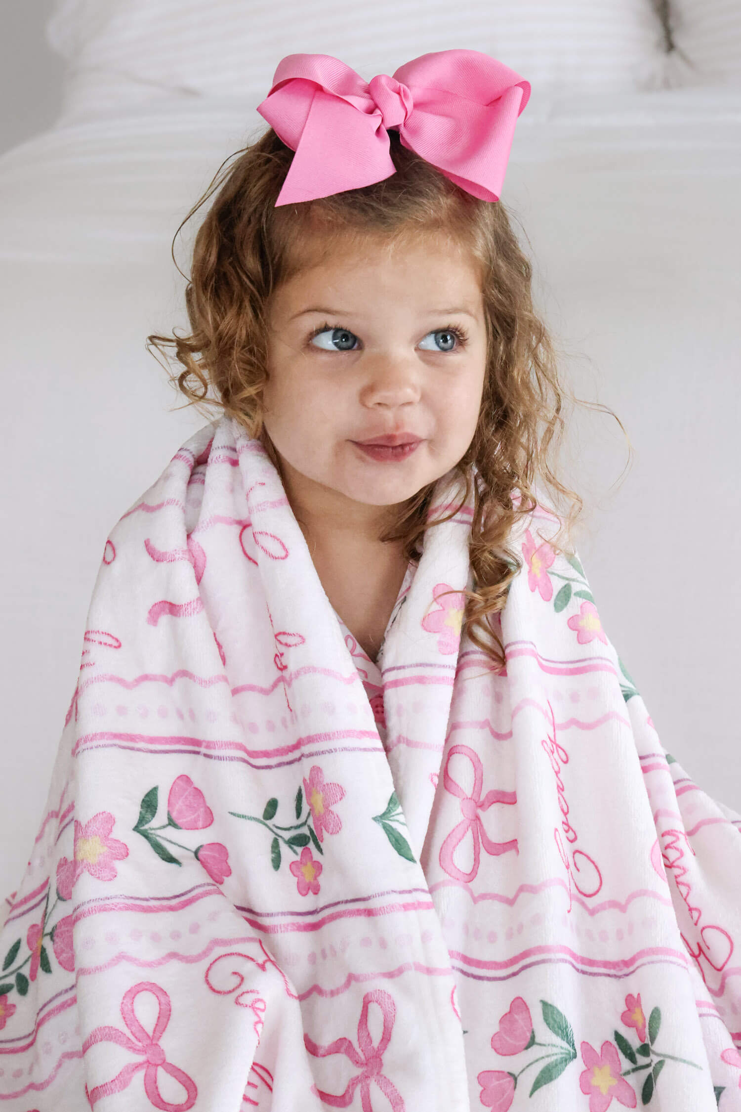Personalized Kids Blanket | Coquette Garden