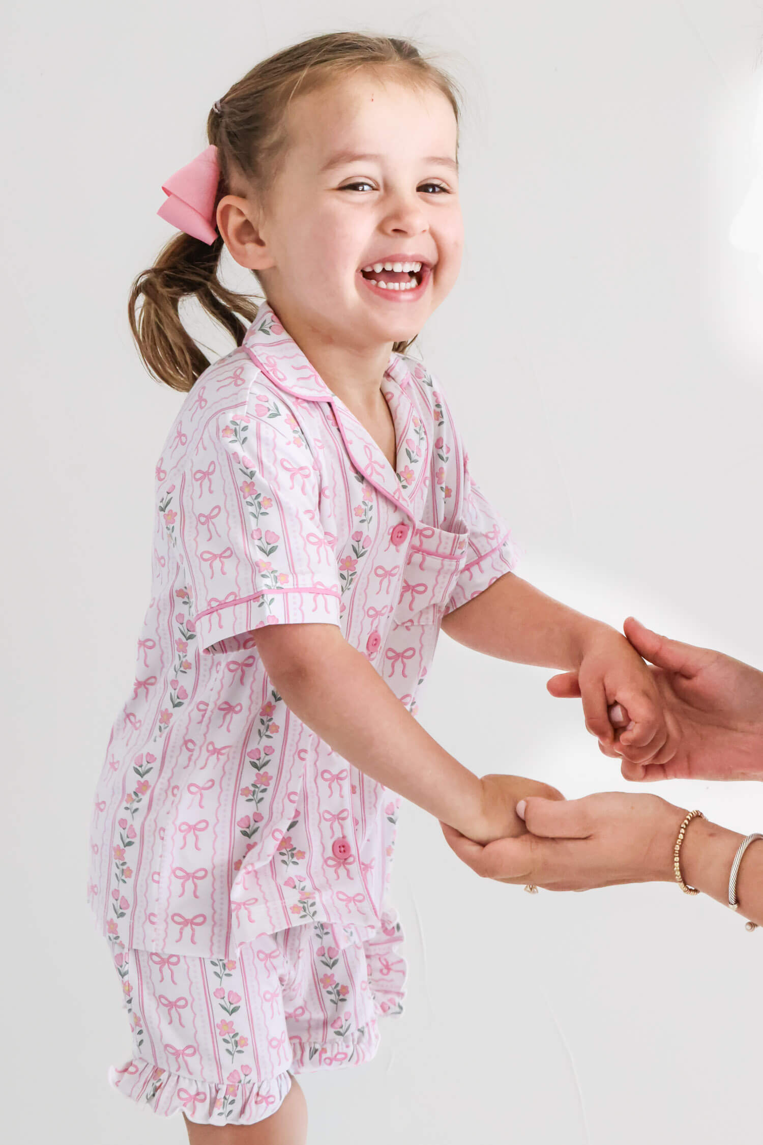 Girls' Two-Piece Short Lounge Set | Coquette Garden