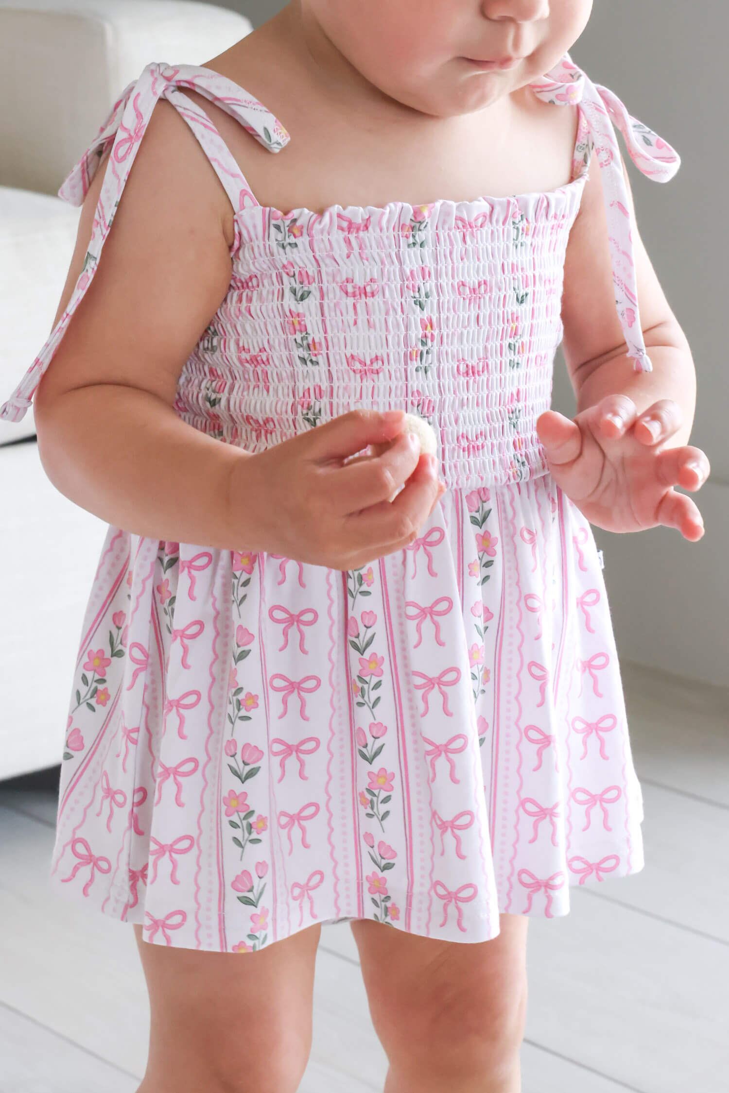 Smocked Twirl Bodysuit | Coquette Garden