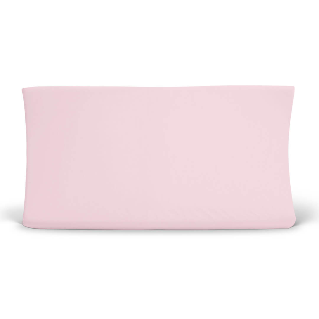 solid pink changing pad cover for babies 
