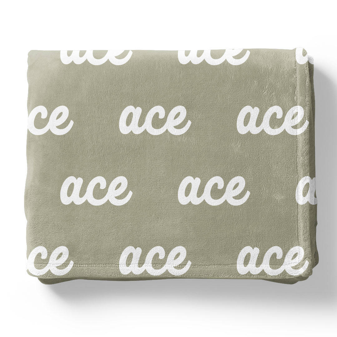 Candy Apple Personalized Color Blanket