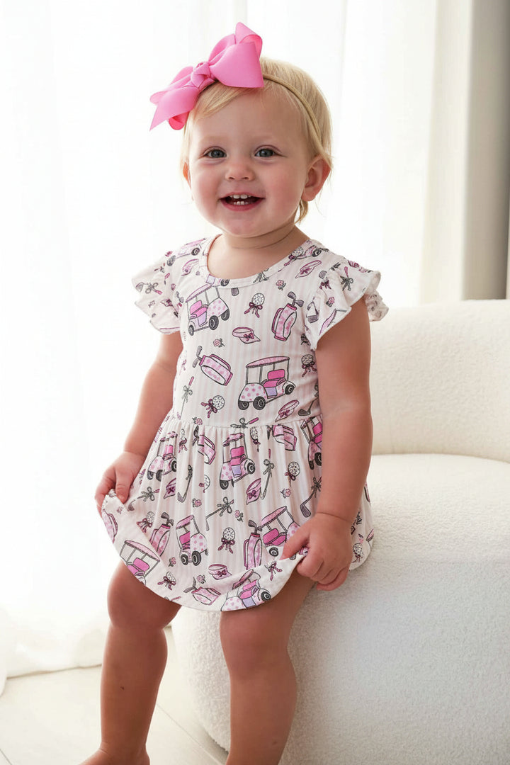caddie crew pink bodysuit