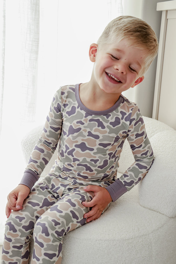 Two-Piece Bamboo Pajama Set | Camo Cutie