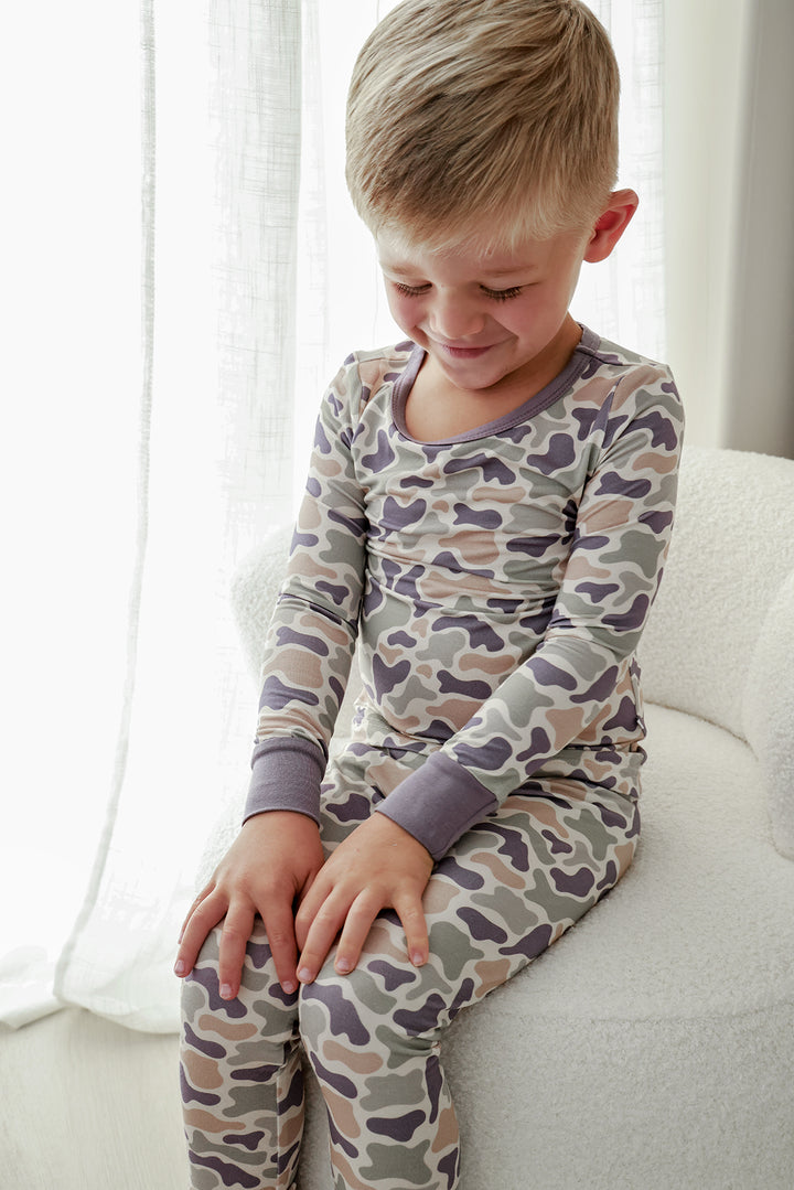 Two-Piece Bamboo Pajama Set | Camo Cutie